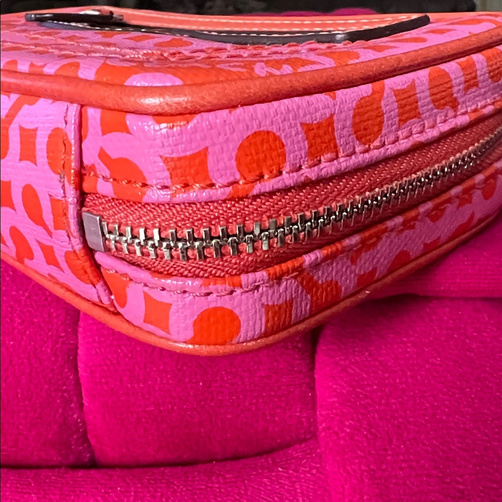 Coach Poppy Op Art Jewelry Pouch-Like New - Picture 13 of 16